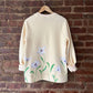 Edelweiss Flower Painted Sweatshirt - Rebelle Theory