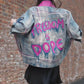 FREEDOM IS DOPE Painted Jean Jacket - Rebelle Theory