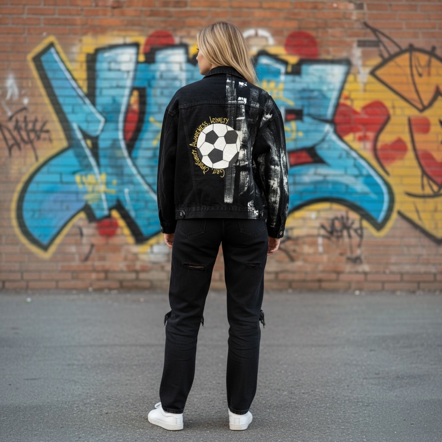 SOCCER LOVER Painted Jacket Rebelle Theory