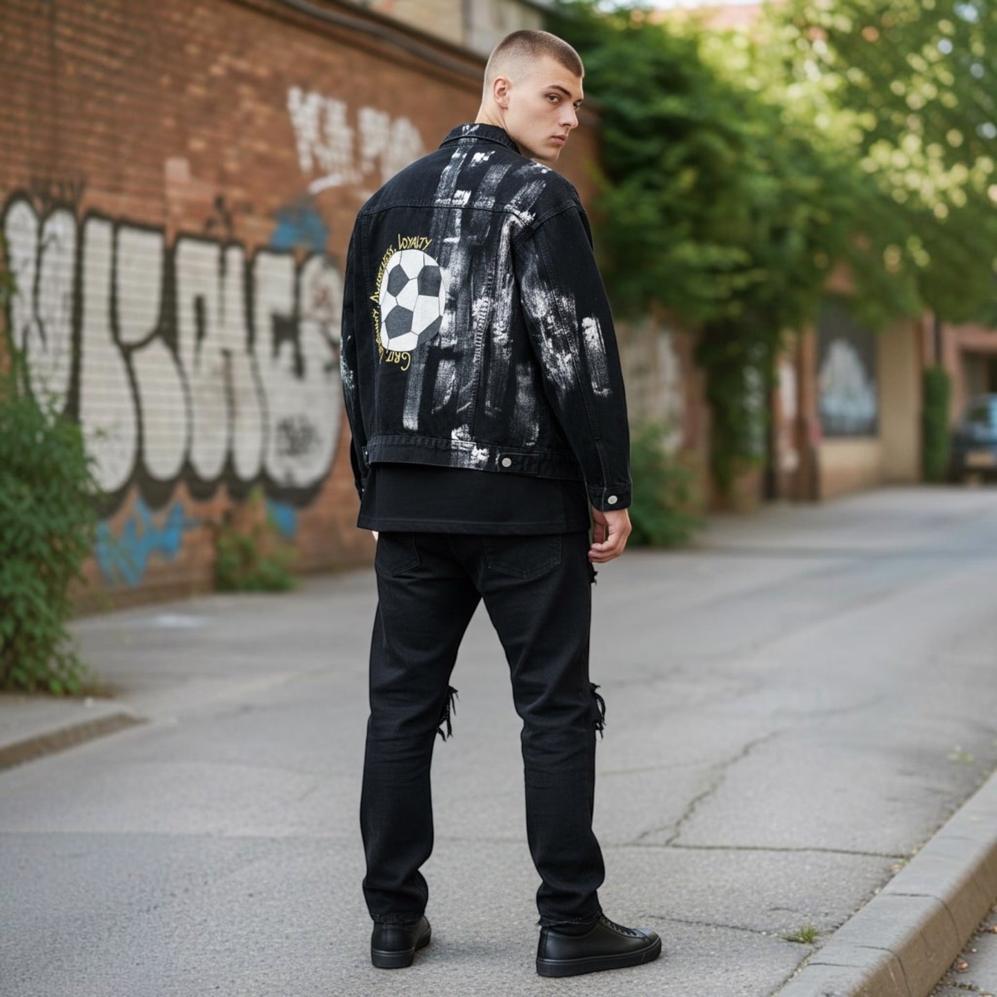 SOCCER LOVER Painted Jacket Rebelle Theory