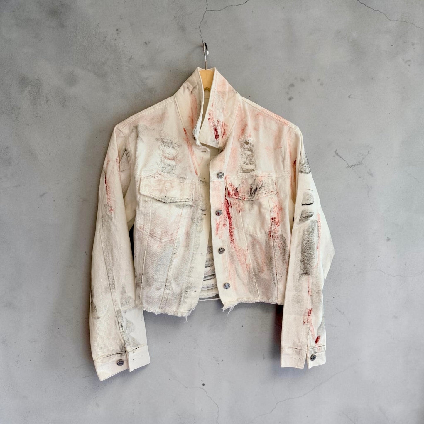 ‘Power of Love’ painted jacket Rebelle Theory