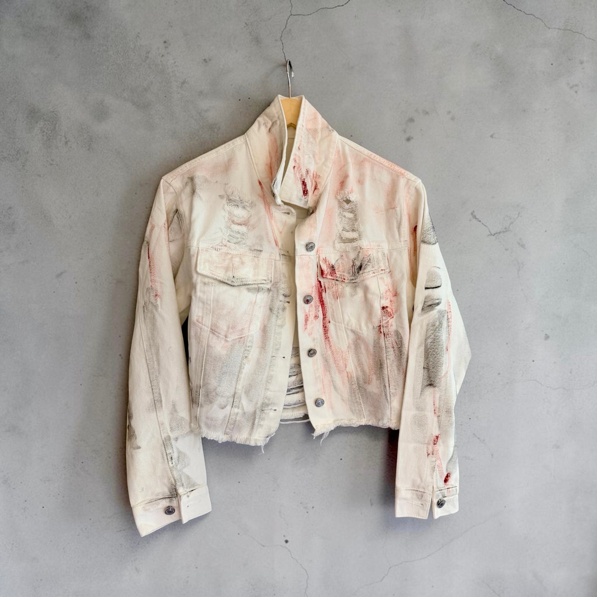 ‘Power of Love’ painted jacket Rebelle Theory