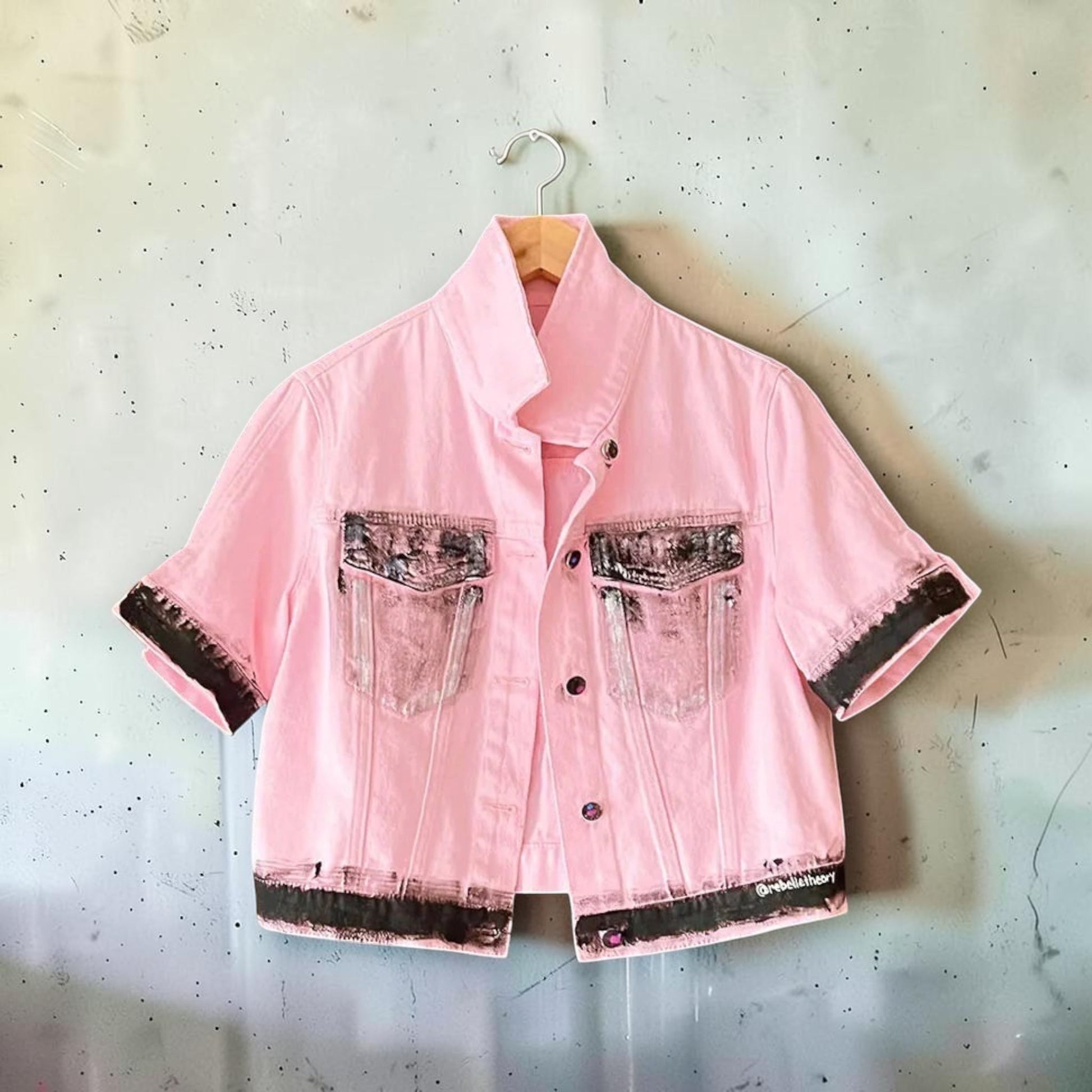 THE CROCHET Painted Jacket Rebelle Theory