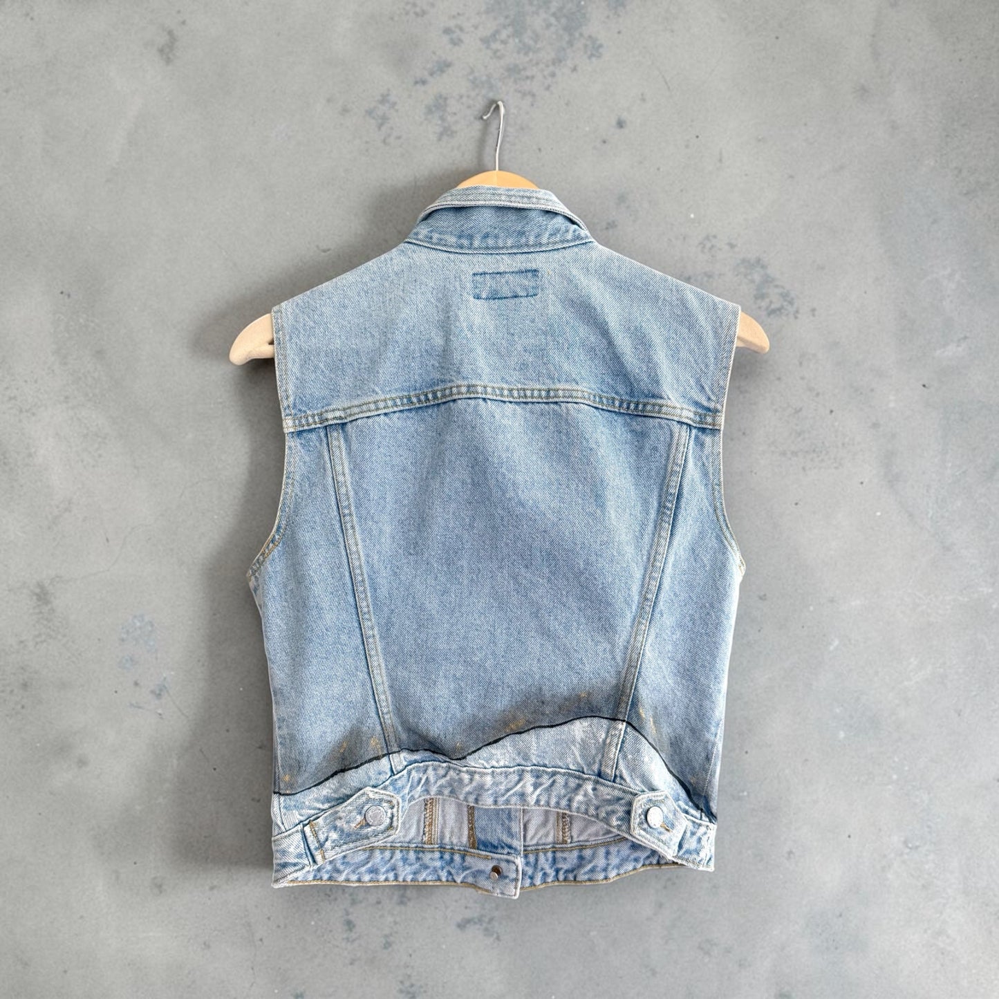 ‘Flower up’ hand painted vest Rebelle Theory