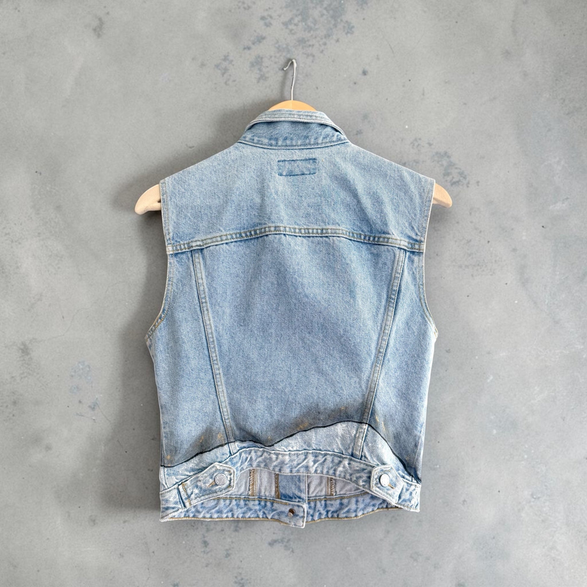 ‘Flower up’ hand painted vest Rebelle Theory