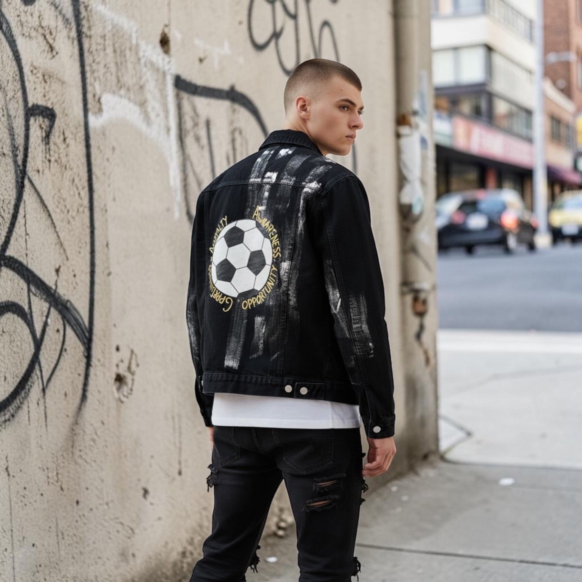 SOCCER LOVER Painted Jacket Rebelle Theory