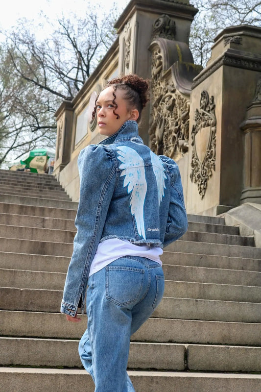 ANGEL WINGS Jean Jacket - Rebelle Theory