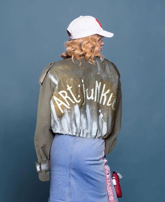 ART JUNKIE Painted Military Jacket - Rebelle Theory