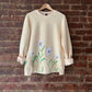 Edelweiss Flower Painted Sweatshirt - Rebelle Theory