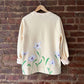 Edelweiss Flower Painted Sweatshirt - Rebelle Theory