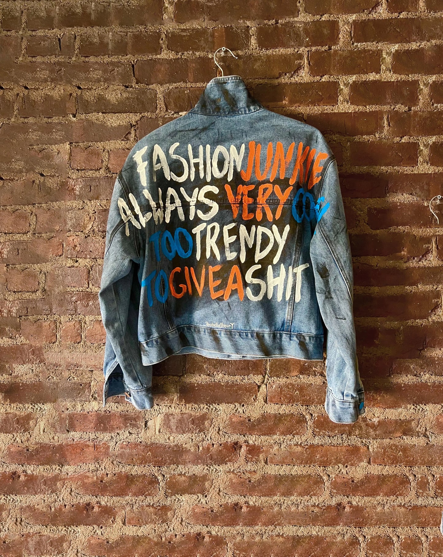 FASHION JUNKIE Painted Jacket - Rebelle Theory
