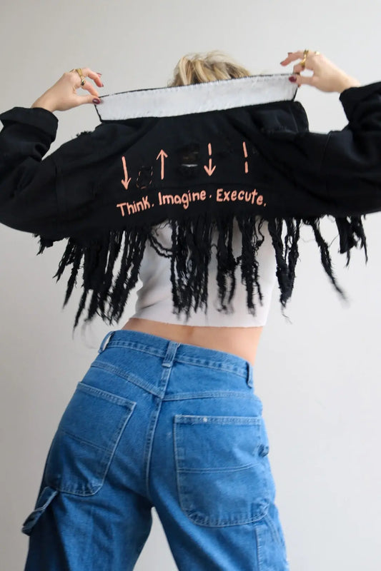 GOOD VIBE Painted Jacket - Rebelle Theory