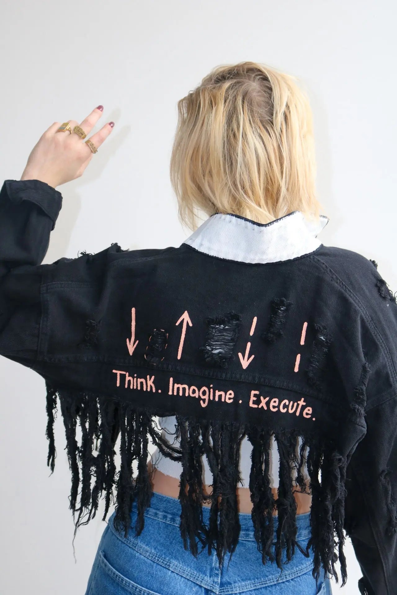 GOOD VIBE Painted Jacket - Rebelle Theory