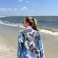 'GRAFFITI HEARTS'  Painted Denim Shirt - Rebelle Theory