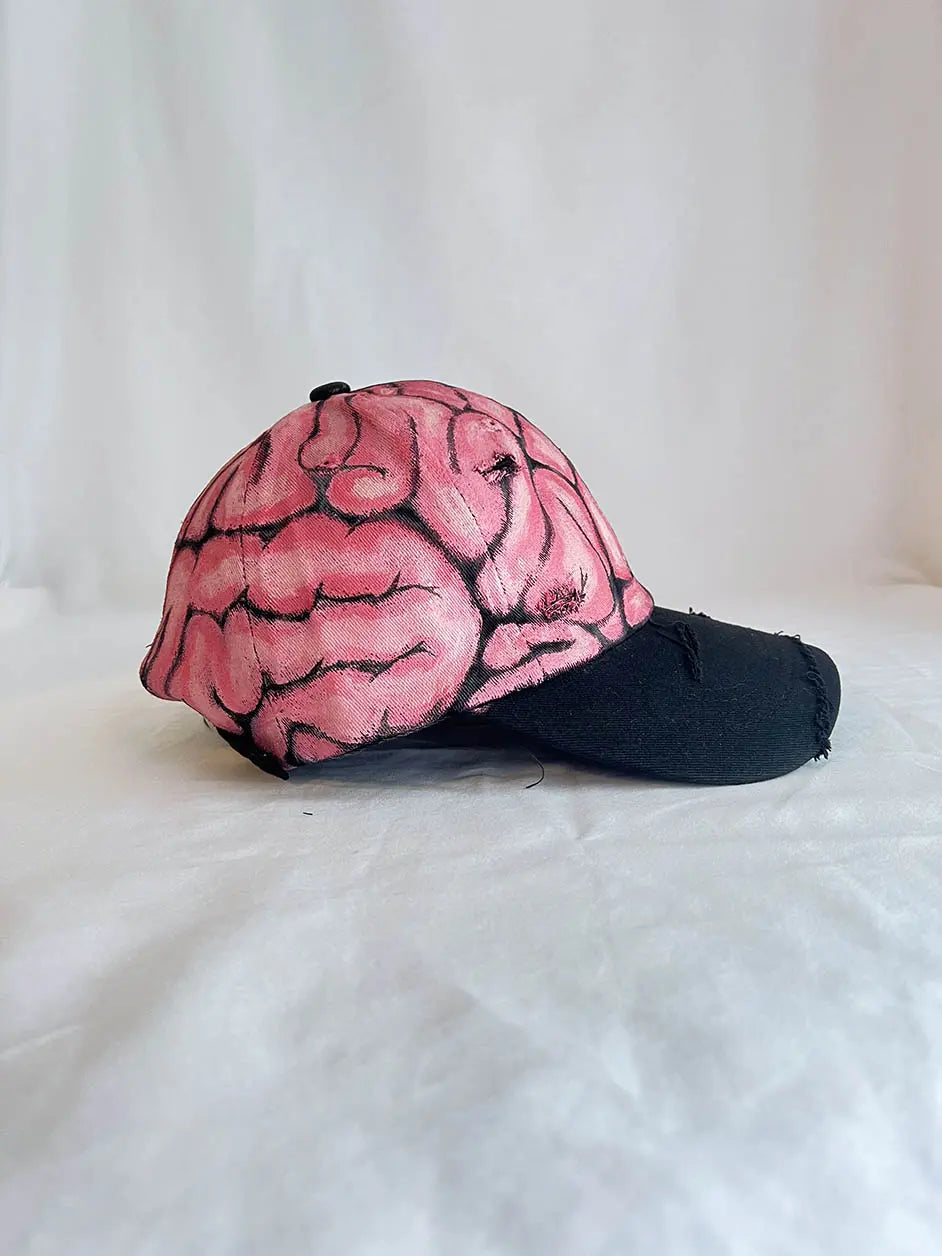 'Genius Brain' Painted Cap Rebelle Theory