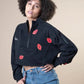 'KISSES' Painted Sweatshirt Rebelle Theory