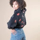 'KISSES' Painted Sweatshirt Rebelle Theory