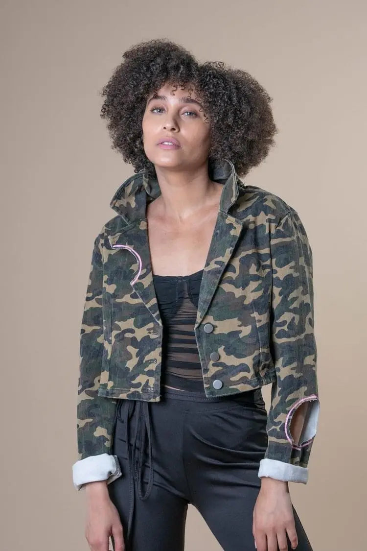 CANNABIS Painted Jacket - Rebelle Theory
