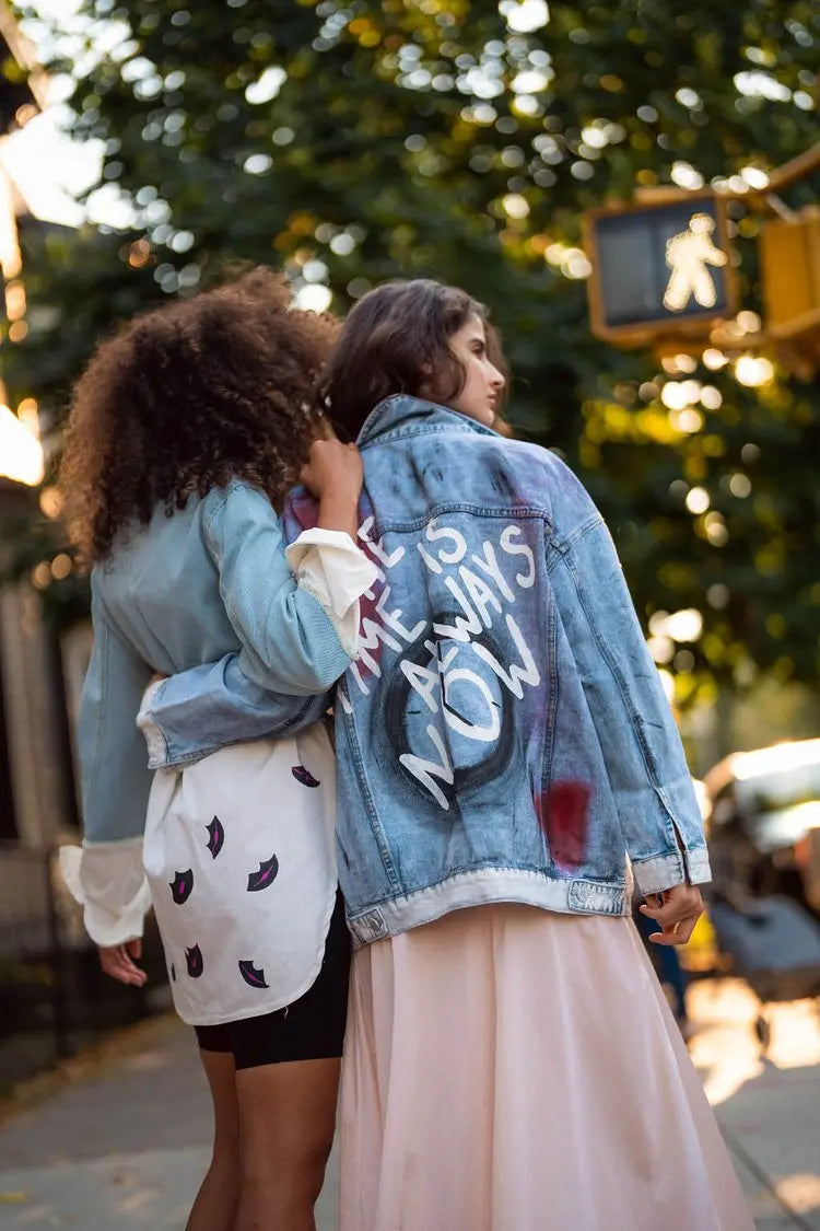 'POWER OF NOW' Denim Jacket - Rebelle Theory