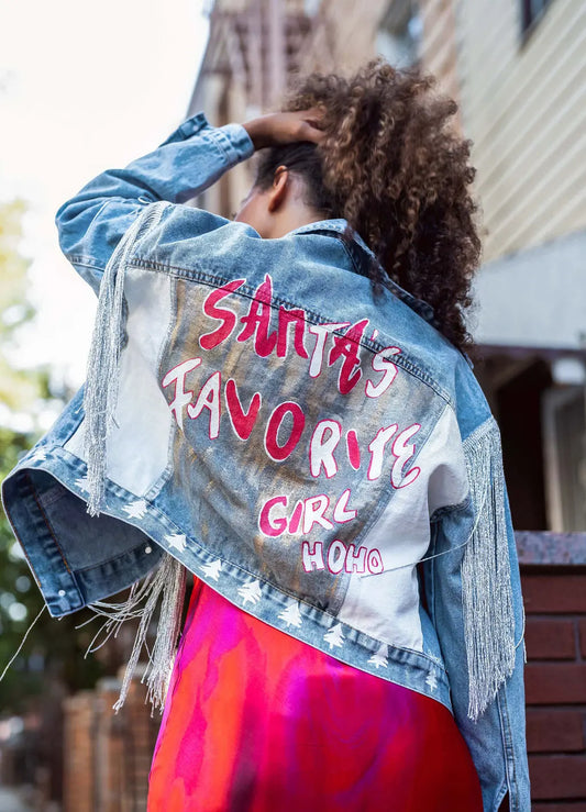 'SANTA's GIRL' Holiday Jacket Rebelle Theory