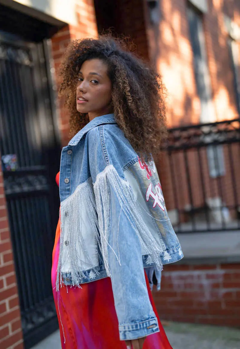 'SANTA's GIRL' Holiday Jacket Rebelle Theory
