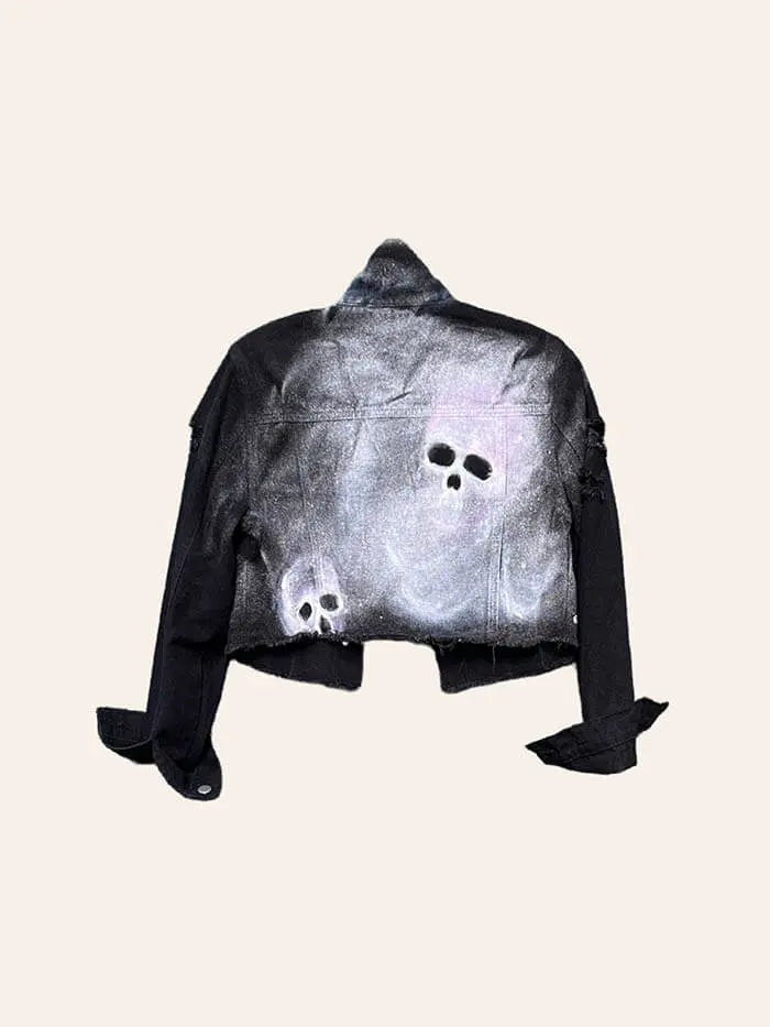 SKULL FACE Painted Jacket - Rebelle Theory