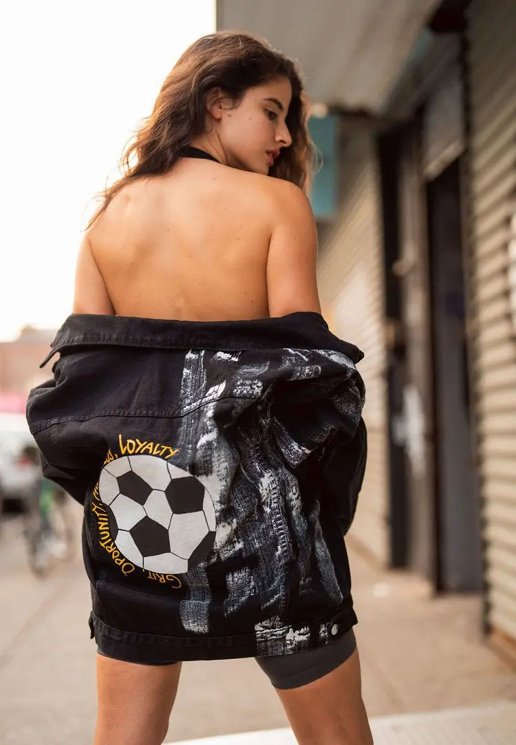 SOCCER LOVER Painted Jacket - Rebelle Theory