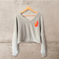 STRAIGHT FIRE Painted Sweatshirt - Rebelle Theory