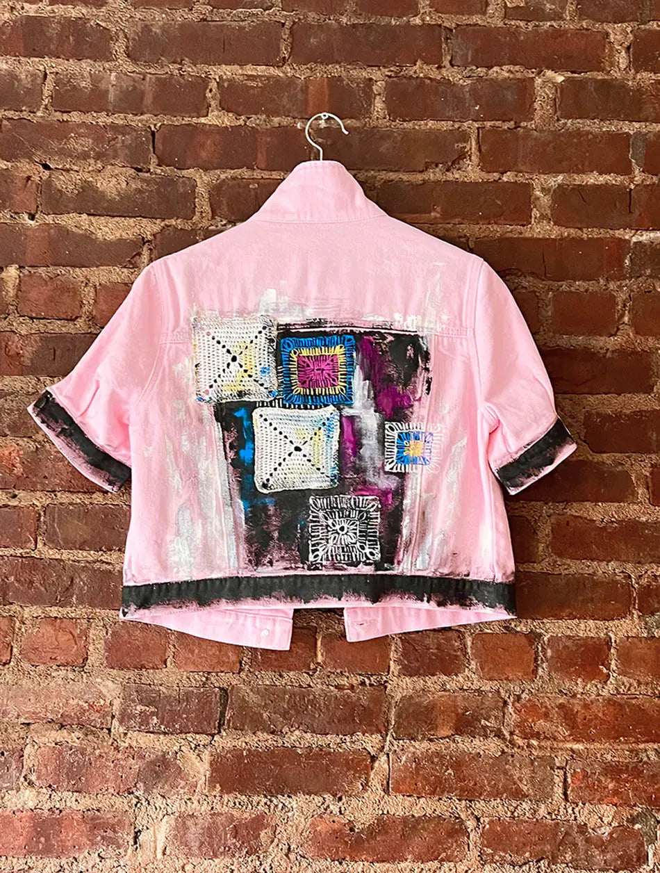 'The Crochet' Painted Jacket Rebelle Theory