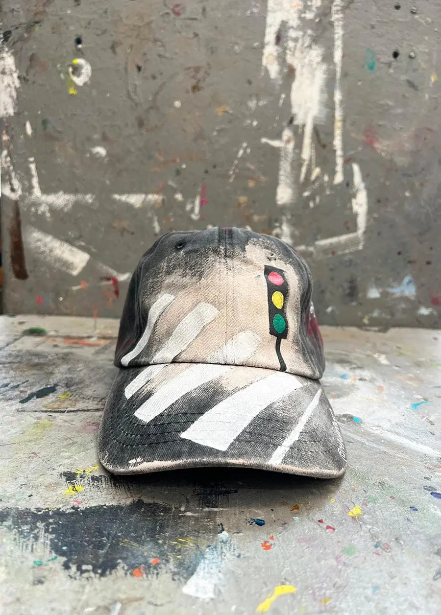 Traffic Lights Painted Cap - Rebelle Theory