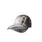 Gray cap with traffic lights painted on a white background